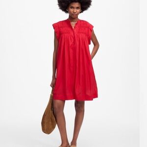 Madewell Pleated Sleeveless Dress NWT